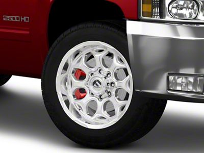 Fuel Wheels Scepter Polished Milled 8-Lug Wheel; 20x10; -18mm Offset (11-14 Silverado 3500 HD SRW)