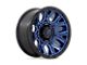 Fuel Wheels Traction Dark Blue with Black Ring 8-Lug Wheel; 20x9; 1mm Offset (11-14 Silverado 3500 HD SRW)