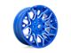 Fuel Wheels Twitch Anodized Blue Milled 8-Lug Wheel; 22x12; -44mm Offset (11-14 Silverado 3500 HD SRW)