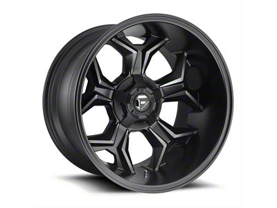 Fuel Wheels Avenger Matte Black Double Dark Tint 6-Lug Wheel; 20x9; 1mm Offset (07-14 Tahoe)