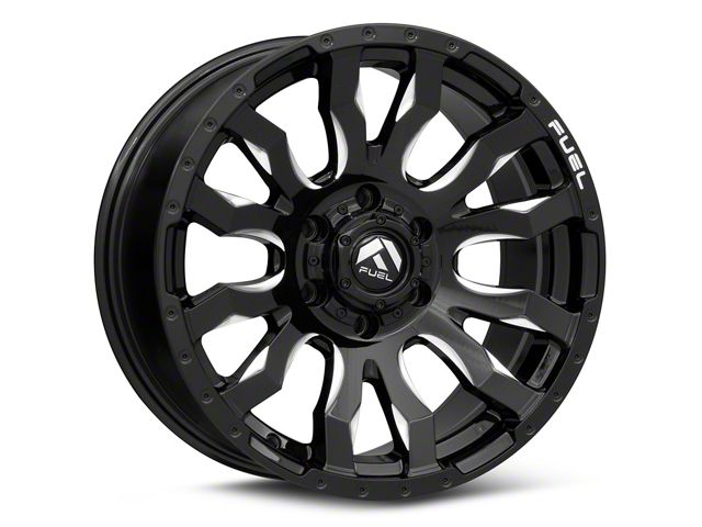 Fuel Wheels Blitz Gloss Black Milled 6-Lug Wheel; 17x9; -12mm Offset (07-14 Tahoe)