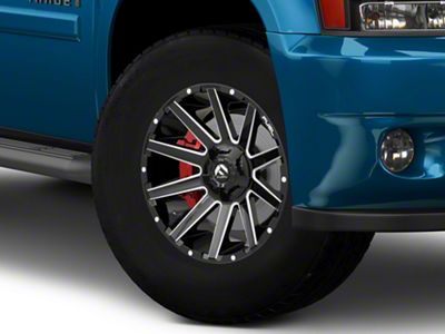 Fuel Wheels Contra Gloss Black Milled 6-Lug Wheel; 18x9; 1mm Offset (07-14 Tahoe)