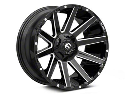 Fuel Wheels Contra Gloss Black Milled 6-Lug Wheel; 24x12; -44mm Offset (07-14 Tahoe)