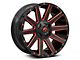 Fuel Wheels Contra Gloss Black with Red Tinted Clear 6-Lug Wheel; 20x10; -19mm Offset (07-14 Tahoe)