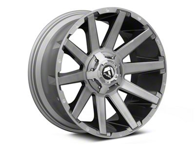 Fuel Wheels Contra Platinum Brushed Gunmetal 6-Lug Wheel; 20x9; 2mm Offset (07-14 Tahoe)