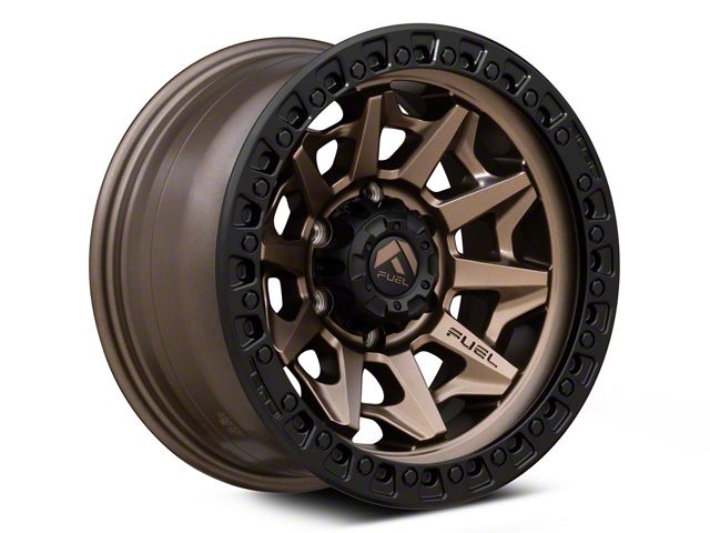Fuel Wheels Covert Matte Bronze with Black Bead Ring 6-Lug Wheel; 17x9; -12mm Offset (07-14 Tahoe)