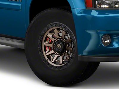 Fuel Wheels Covert Matte Bronze with Black Bead Ring 6-Lug Wheel; 18x9; 1mm Offset (07-14 Tahoe)