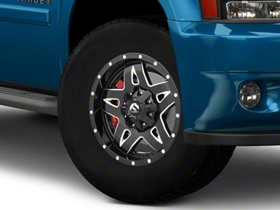Fuel Wheels Full Blown Gloss Black Milled 6-Lug Wheel; 18x9; 14mm Offset (07-14 Tahoe)