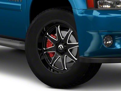 Fuel Wheels Hammer Gloss Black Milled 6-Lug Wheel; 20x9; 1mm Offset (07-14 Tahoe)