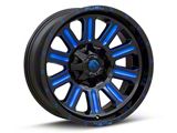 Fuel Wheels Hardline Gloss Black with Blue Tinted Clear 6-Lug Wheel; 20x9; 20mm Offset (07-14 Tahoe)