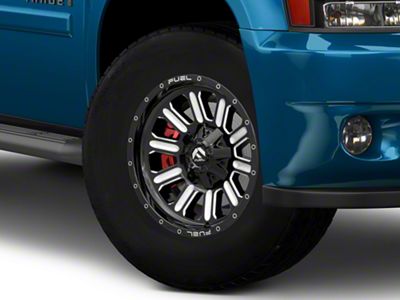 Fuel Wheels Hardline Gloss Black Milled 6-Lug Wheel; 18x9; 2mm Offset (07-14 Tahoe)