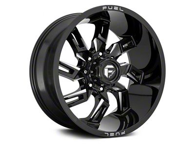 Fuel Wheels Lockdown Gloss Black Milled 6-Lug Wheel; 20x10; -18mm Offset (07-14 Tahoe)