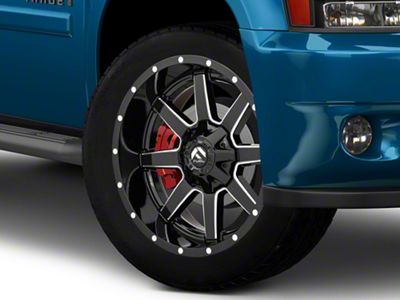 Fuel Wheels Maverick Gloss Black Milled 6-Lug Wheel; 22x12; -45mm Offset (07-14 Tahoe)
