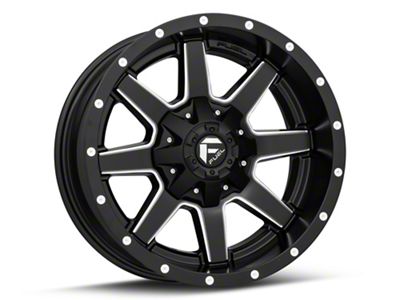 Fuel Wheels Maverick Matte Black Milled 6-Lug Wheel; 18x12; -44mm Offset (07-14 Tahoe)