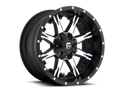 Fuel Wheels NUTZ Matte Black Machined 6-Lug Wheel; 18x9; 1mm Offset (07-14 Tahoe)
