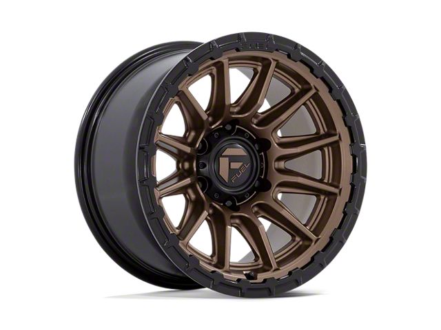 Fuel Wheels Piston Matte Bronze with Gloss Black Lip 6-Lug Wheel; 22x10; -18mm Offset (07-14 Tahoe)