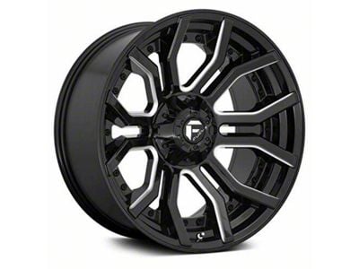 Fuel Wheels Rage Gloss Black Milled 6-Lug Wheel; 24x12; -44mm Offset (07-14 Tahoe)