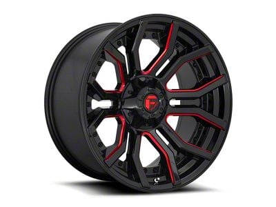 Fuel Wheels Rage Gloss Black Red Tinted 6-Lug Wheel; 20x10; -18mm Offset (07-14 Tahoe)