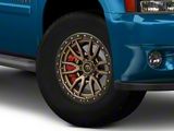Fuel Wheels Rebel Matte Bronze with Black Bead Ring 6-Lug Wheel; 18x9; -12mm Offset (07-14 Tahoe)