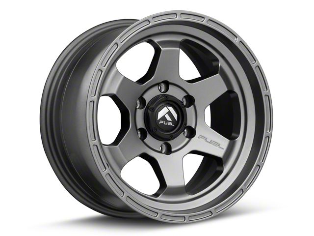 Fuel Wheels Shok Matte Gunmetal 6-Lug Wheel; 17x9; 1mm Offset (07-14 Tahoe)