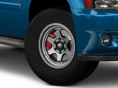 Fuel Wheels Shok Matte Gunmetal 6-Lug Wheel; 17x9; 20mm Offset (07-14 Tahoe)