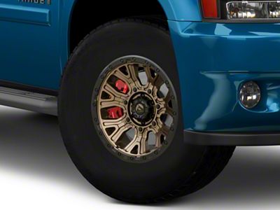 Fuel Wheels Traction Matte Bronze with Black Ring 6-Lug Wheel; 17x9; 1mm Offset (07-14 Tahoe)
