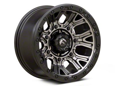 Fuel Wheels Traction Matte Gunmetal with Black Ring 6-Lug Wheel; 20x10; -18mm Offset (07-14 Tahoe)