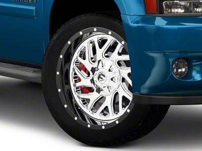 Fuel Wheels Triton Chrome with Gloss Black Lip 6-Lug Wheel; 22x10; -13mm Offset (07-14 Tahoe)