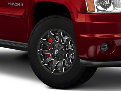 Fuel Wheels Battle Axe Gloss Black Milled 6-Lug Wheel; 18x9; 20mm Offset (07-14 Yukon)