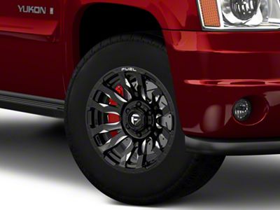 Fuel Wheels Blitz Gloss Black Milled 6-Lug Wheel; 18x9; 20mm Offset (07-14 Yukon)