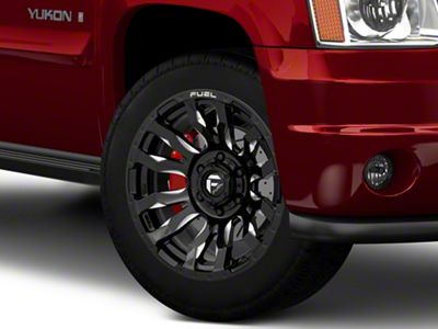 Fuel Wheels Blitz Gloss Black Milled 6-Lug Wheel; 20x9; 1mm Offset (07-14 Yukon)