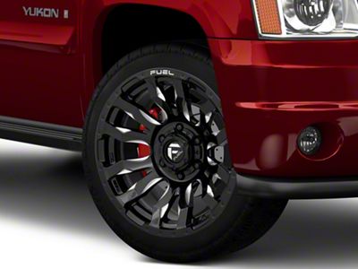 Fuel Wheels Blitz Gloss Black Milled 6-Lug Wheel; 22x10; -18mm Offset (07-14 Yukon)
