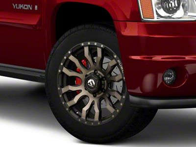 Fuel Wheels Blitz Matte Black Double Dark Tint 6-Lug Wheel; 20x9; 0mm Offset (07-14 Yukon)