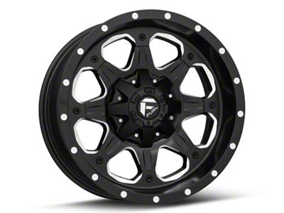Fuel Wheels Boost Matte Black Milled 6-Lug Wheel; 20x9; -12mm Offset (07-14 Yukon)