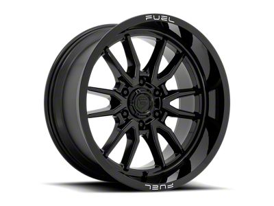 Fuel Wheels Clash Gloss Black 6-Lug Wheel; 18x9; 1mm Offset (07-14 Yukon)