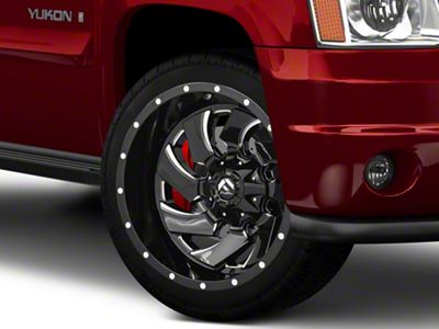Fuel Wheels Cleaver Gloss Black Milled 6-Lug Wheel; 22x10; -13mm Offset (07-14 Yukon)