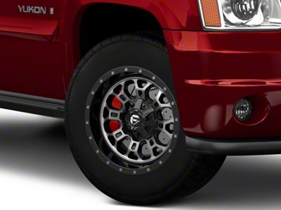 Fuel Wheels Crush Gloss Machined Double Dark Tint 6-Lug Wheel; 18x9; -12mm Offset (07-14 Yukon)