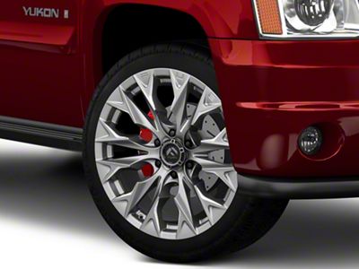 Fuel Wheels Flame Platinum 6-Lug Wheel; 22x12; -44mm Offset (07-14 Yukon)