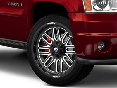 Fuel Wheels Ignite Gloss Black Milled 6-Lug Wheel; 22x10; -18mm Offset (07-14 Yukon)
