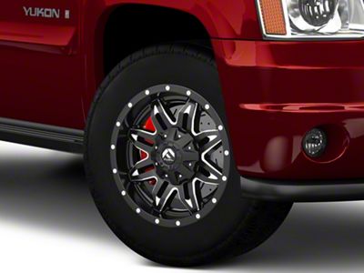 Fuel Wheels Lethal Matte Black Milled 6-Lug Wheel; 18x9; -12mm Offset (07-14 Yukon)
