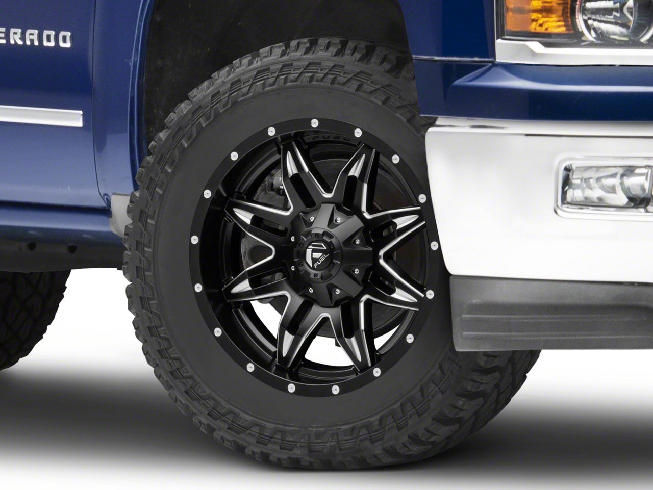 Fuel Wheels Yukon Lethal Satin Black Milled 6Lug Wheel; 20x9; 14mm