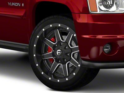 Fuel Wheels Maverick Matte Black Milled 6-Lug Wheel; 24x10; 20mm Offset (07-14 Yukon)