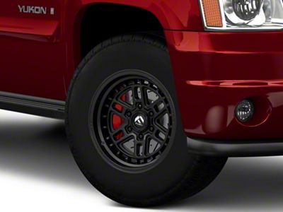 Fuel Wheels Nitro Matte Black 6-Lug Wheel; 17x9; 1mm Offset (07-14 Yukon)
