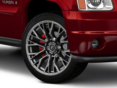 Fuel Wheels Rebar Matte Gunmetal 6-Lug Wheel; 22x12; -44mm Offset (07-14 Yukon)