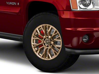 Fuel Wheels Rebar Platinum Bronze Milled 6-Lug Wheel; 17x9; 1mm Offset (07-14 Yukon)