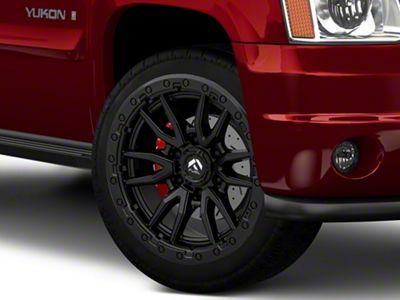 Fuel Wheels Rebel Matte Black 6-Lug Wheel; 22x10; -13mm Offset (07-14 Yukon)