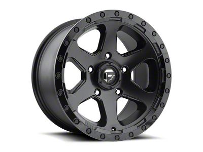 Fuel Wheels Ripper Matte Black with Gloss Black Lip 6-Lug Wheel; 17x9; 35mm Offset (07-14 Yukon)