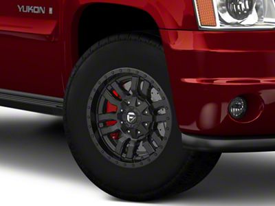 Fuel Wheels Sledge Gloss and Matte Black 6-Lug Wheel; 17x9; -12mm Offset (07-14 Yukon)
