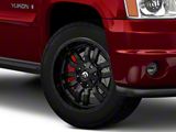 Fuel Wheels Sledge Matte Black with Gloss Black Lip 6-Lug Wheel; 20x12; -45mm Offset (07-14 Yukon)