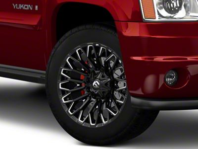 Fuel Wheels Strike Gloss Black Milled 6-Lug Wheel; 20x10; -18mm Offset (07-14 Yukon)
